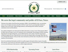 Tablet Screenshot of elpasobar.com